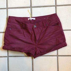 BCBGeneration maroon Dexter short size 28
